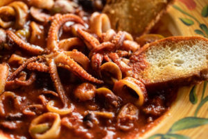 squid dish at Mario Fazio's